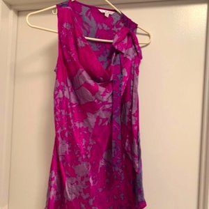 Sleeveless silk blouse